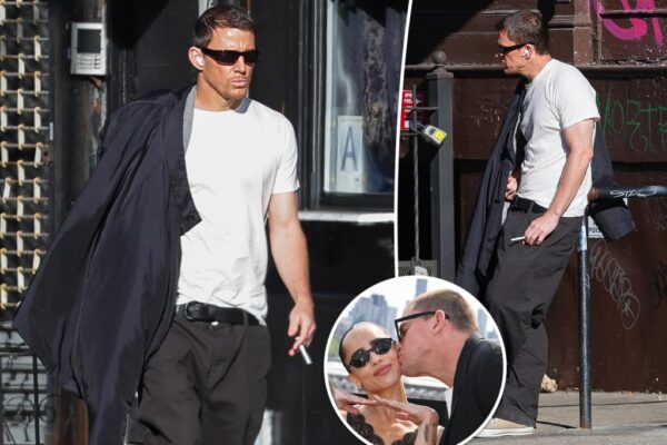 Channing Tatum aparece fumando un cigarrillo tras la separación de Zoë Kravitz