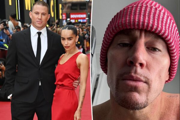 Channing Tatum se deshace de su camisa para atrapar la sed tras la separación de Zoë Kravitz