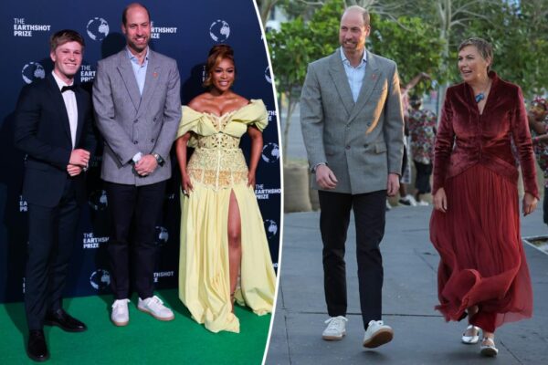 El Príncipe Guillermo acude a la ceremonia de entrega del Premio Earthshot con un blazer vintage y zapatillas sostenibles