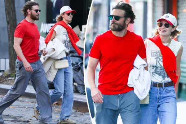 Gigi Hadid y Bradley Cooper coinciden de rojo en un paseo por Nueva York