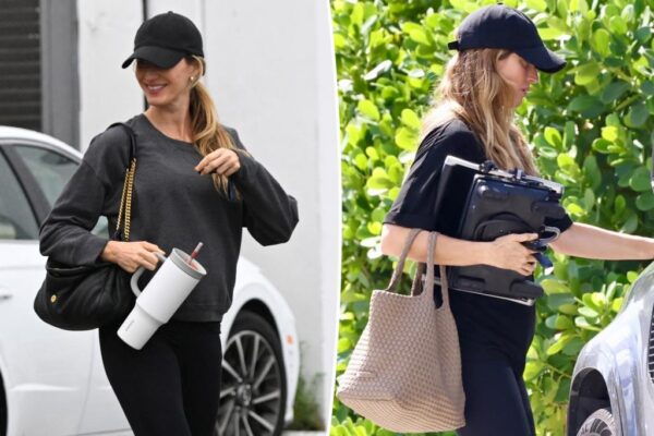 Gisele Bündchen, embarazada, cubre su barriguita con ropa holgada