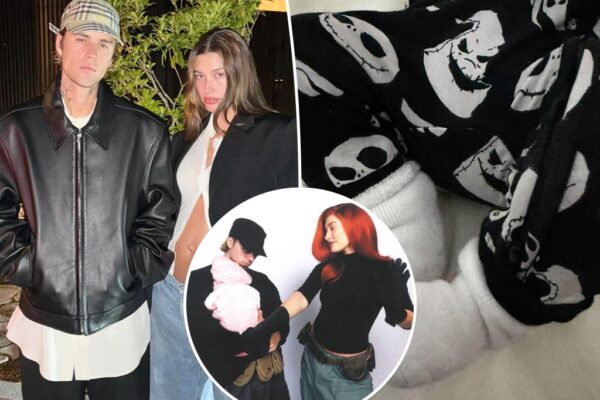 Hailey y Justin Bieber disfrazan al bebé Jack Blues en su primer Halloween