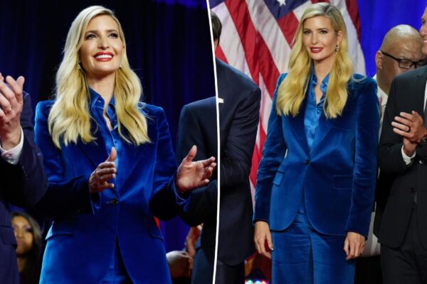 Ivanka Trump se viste de gala para celebrar la victoria de Donald en una rara aparición en campaña