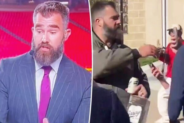 Jason Kelce expresa su arrepentimiento por golpear el teléfono de un estudiante contra el suelo