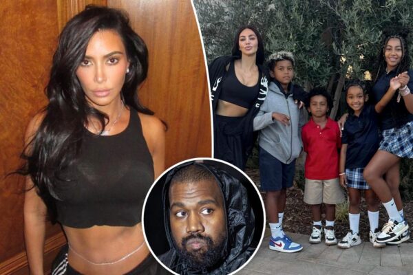 Kim Kardashian dice que cría sola a sus 4 hijos tras las declaraciones de Kanye West como padre ausente