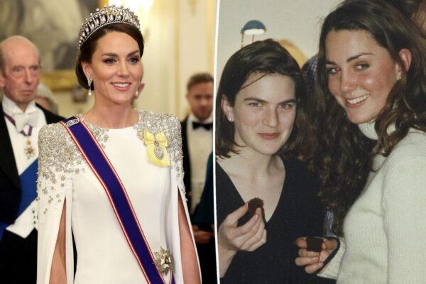 La compañera de universidad de Kate Middleton comparte una rara foto de la época de juerga de la princesa