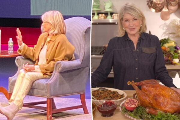 Martha Stewart regala pavos, tartas y patatas a sus empleados en su viaje a Roma para Acción de Gracias