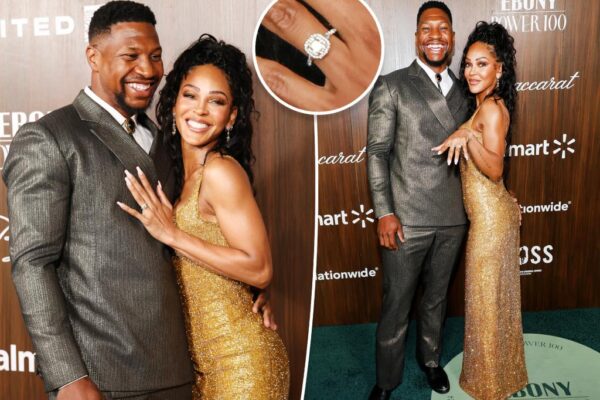 Meagan Good se compromete con Jonathan Majors tras un año de noviazgo, revela el anillo