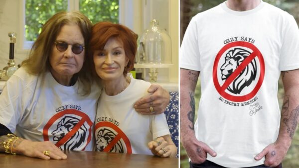 Ozzy Osbourne diseña una camiseta para prohibir la caza de trofeos