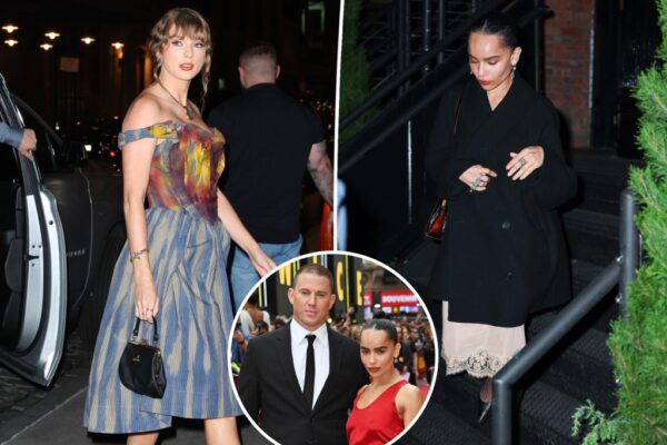 Taylor Swift vista con Zoë Kravitz en Nueva York tras la separación de Channing Tatum