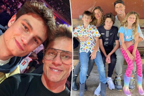 Tom Brady comparte un selfie con su hijo Jack, de 17 años, en un partido de la NBA tras admitir que “metió mucho la pata” como padre